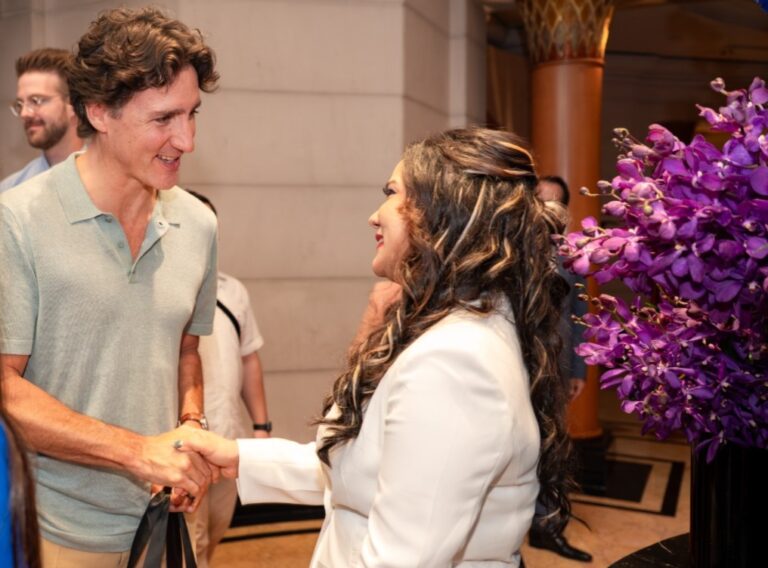 former Prime Minister of Canada, with Carina Dipti Mathur, Founder